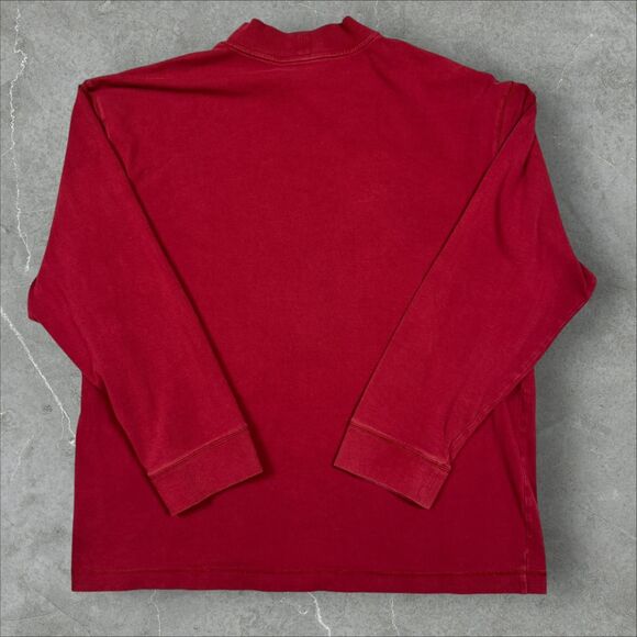 Vintage Nike Embroidered Swoosh Turtleneck Long Sleeve Shirt Y2K Silver Tag - XL - Picture 5 of 8